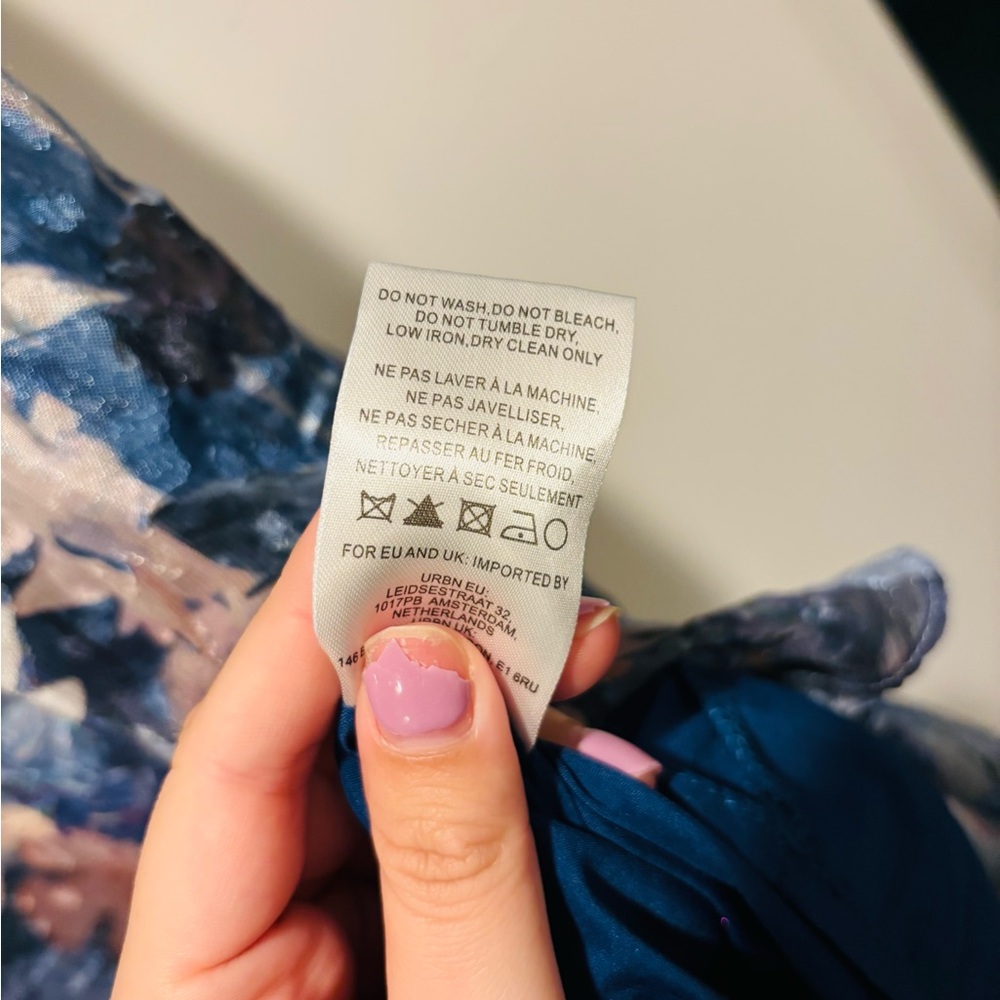 ANTHROPOLOGIE Blue Floral Maxi Dress - Picture 6 of 8